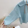 Girls' sweaters 2021 autumn and winter new style children's clothing, baby's stylish loose long-sleeved top, children's knitted sweater wholesale Application Scenario